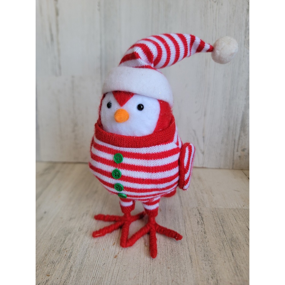Featherly Friends bird striped pajamas Xmas Plush Unique Home decor